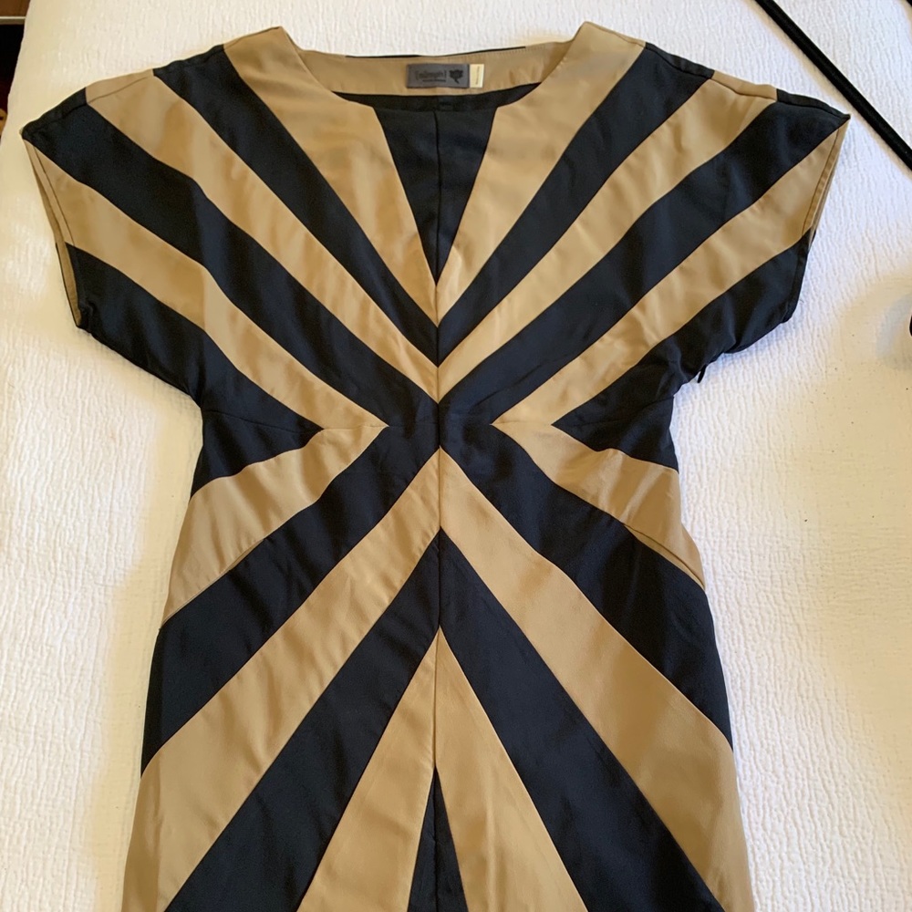 Black and gold dress